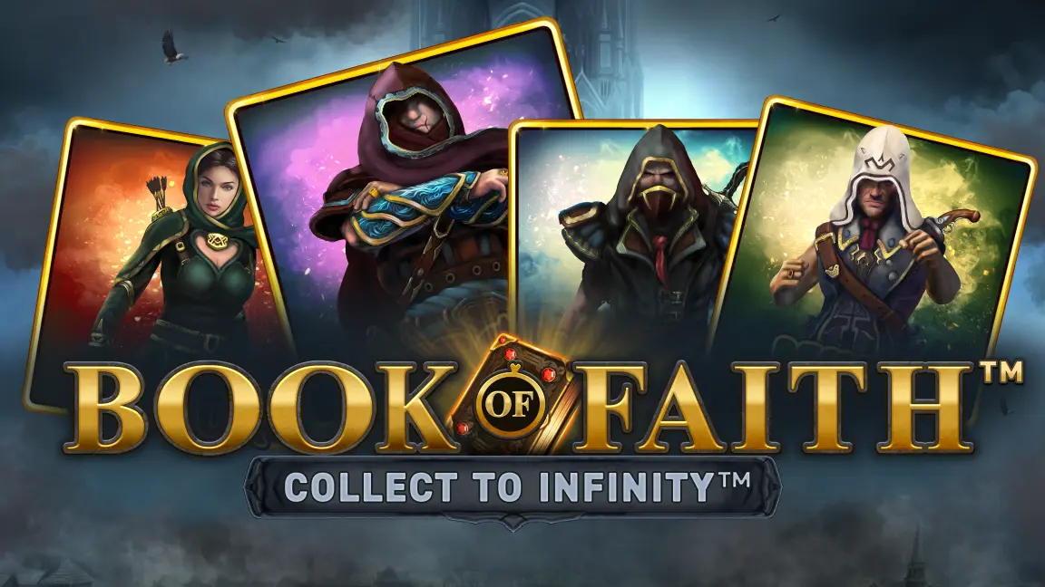 The promotional header for Book of Faith, an online slot game on Betty.ca.