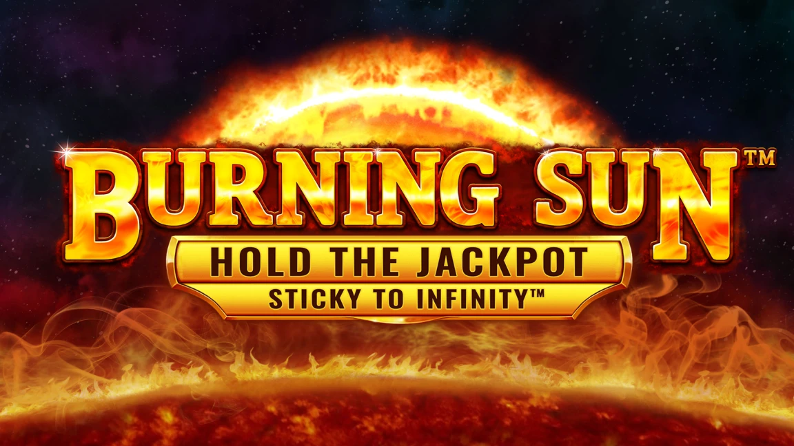 The promotional header for Burning Sun, an online slot game on Betty.ca.