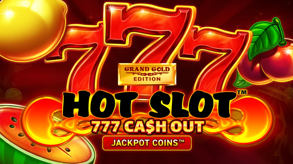 The promotional header for Hot Slot™: 777 Cash Out Grand Gold Edition, an online slot game on Betty.ca.