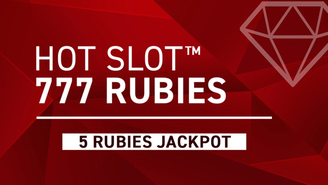 The promotional header for Hot Slot™: 777 Rubies Extremely Light, an online slot game on Betty.ca.