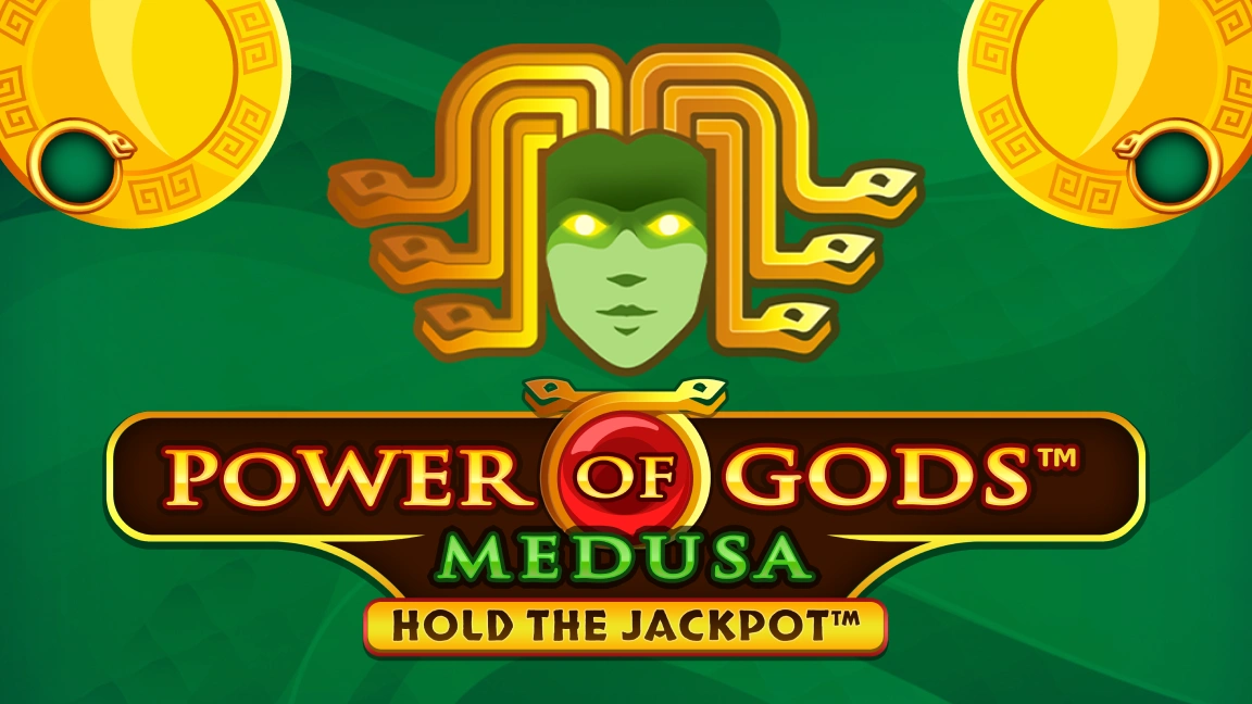 The promotional header for Power of Gods Medusa Extremely Light, an online slot game on Betty.ca.