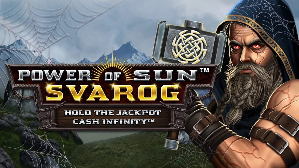 The promotional header for Power of Sun: Svarog, an online slot game on Betty.ca.