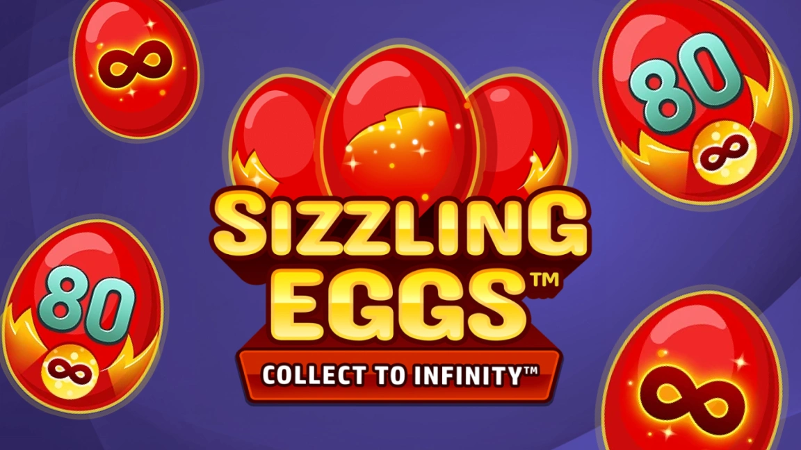 The promotional header for Sizzling Eggs™ Extremely Light, an online slot game on Betty.ca.