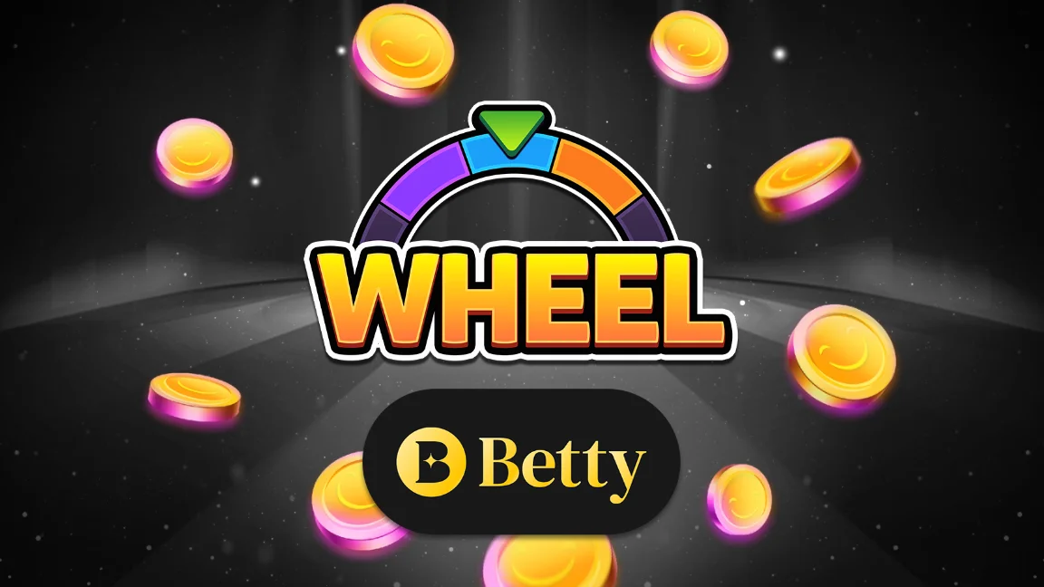 The promotional header for Betty Wheel - Originals, an online slot game on Betty.ca.