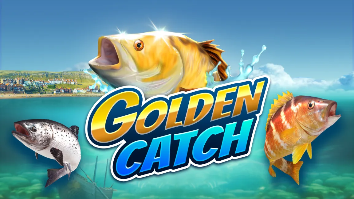 The promotional header for Golden Catch, an online slot game on Betty.ca.