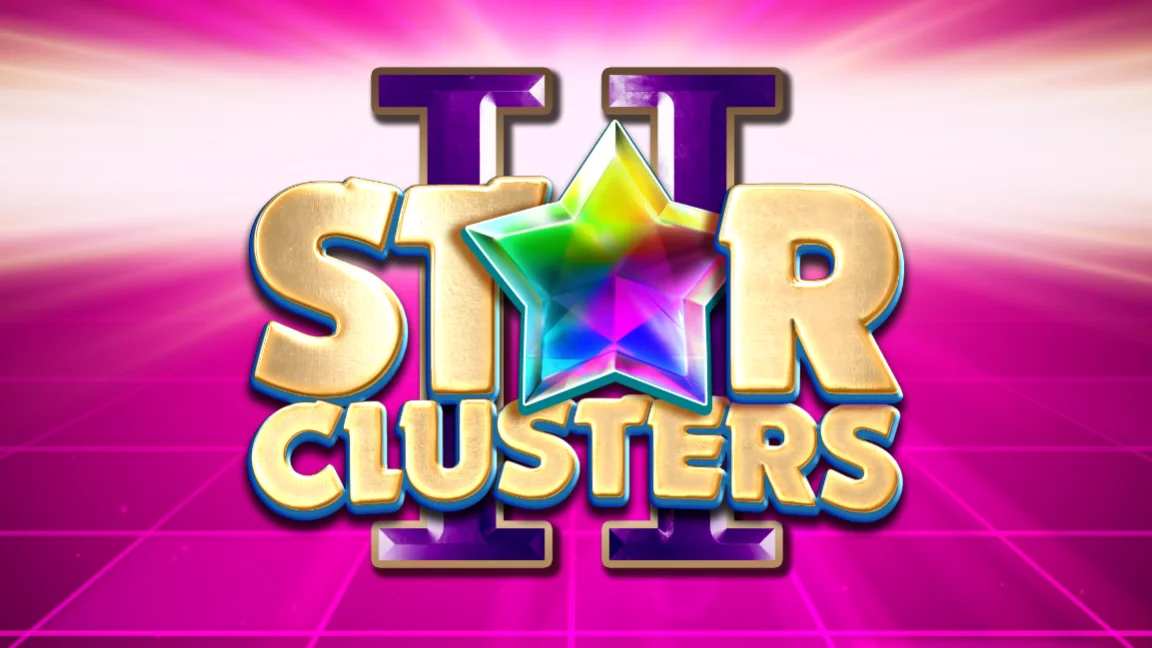 The promotional header for Star Clusters II, an online slot game on Betty.ca.
