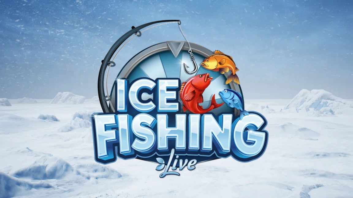 The promotional header for Ice Fishing, an online slot game on Betty.ca.