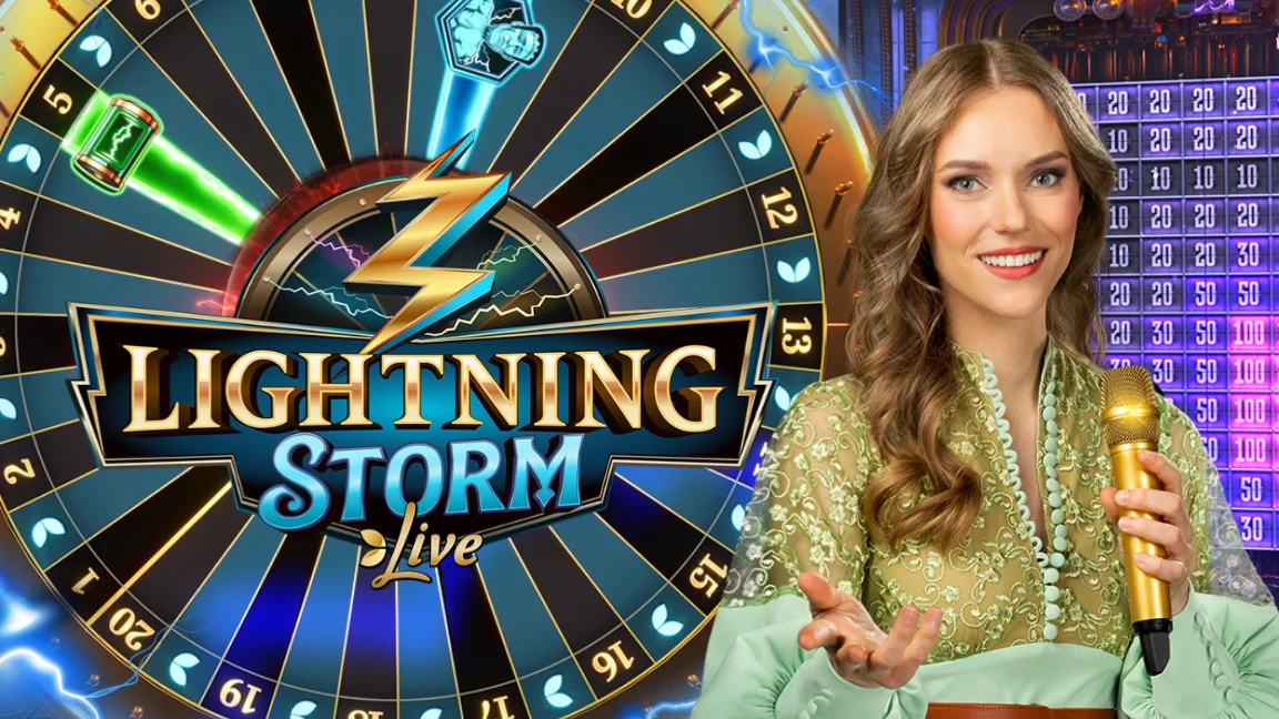 The promotional header for Lightning Storm, an online slot game on Betty.ca.
