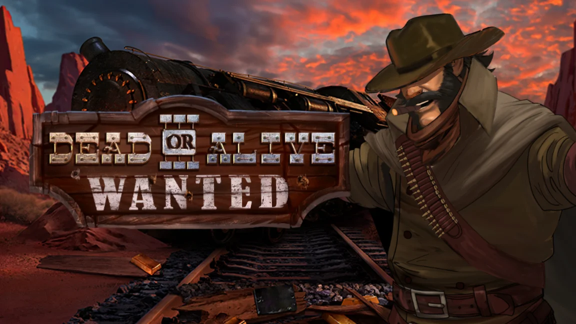 The promotional header for Dead Or Alive 3 Wanted, an online slot game on Betty.ca.