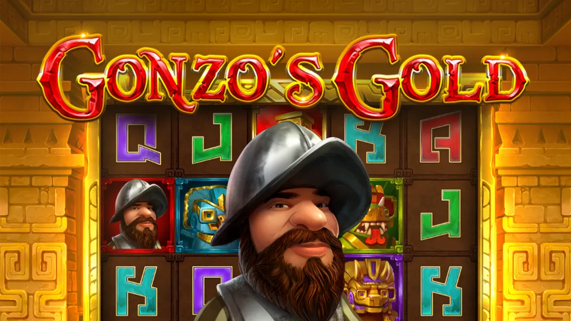 The promotional header for Gonzo’s Gold™, an online slot game on Betty.ca.