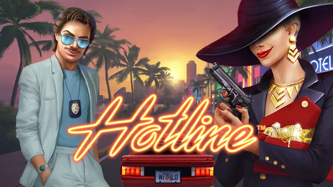 The promotional header for Hotline™, an online slot game on Betty.ca.