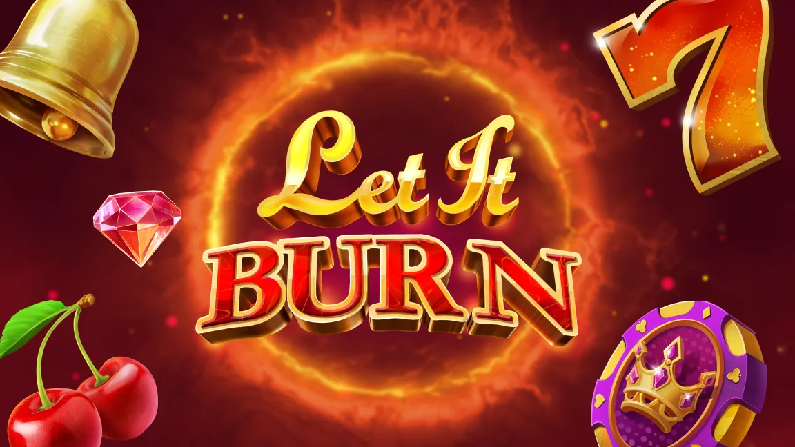 The promotional header for Let it Burn™, an online slot game on Betty.ca.