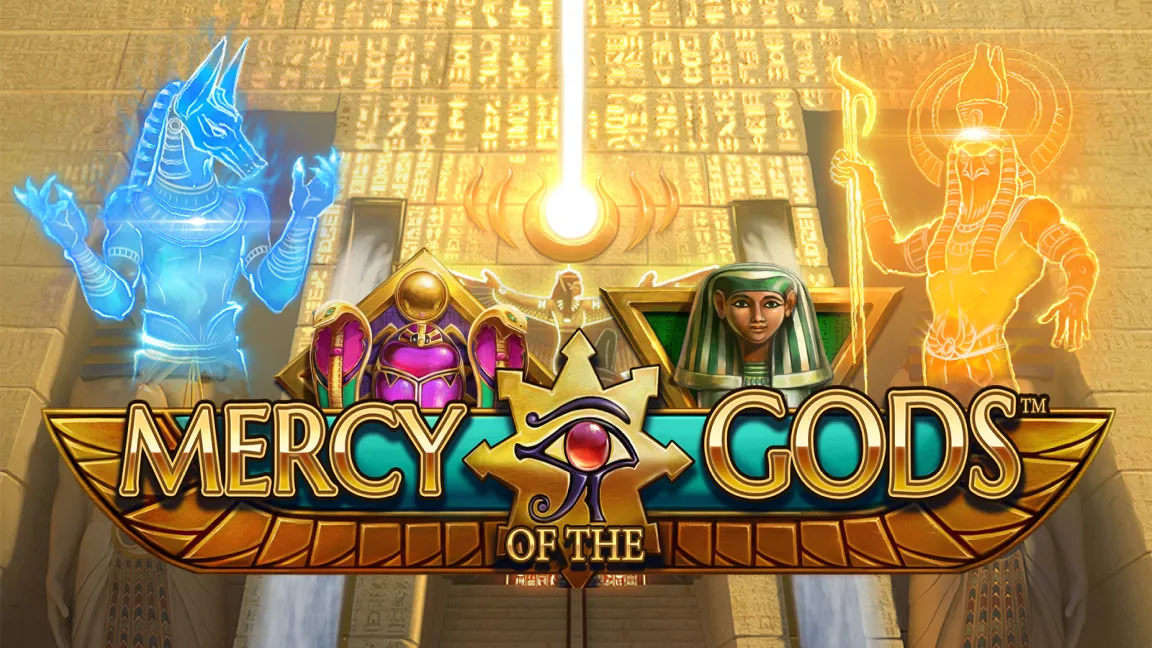The promotional header for Mercy of the Gods™, an online slot game on Betty.ca.