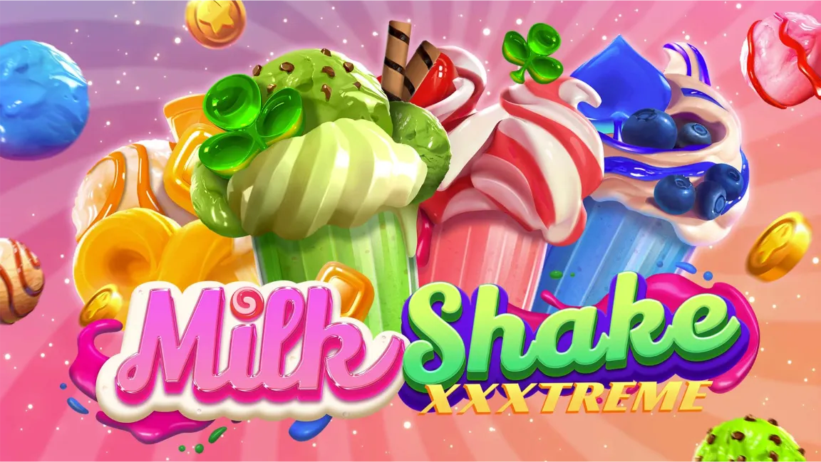 The promotional header for Milkshake XXXtreme™, an online slot game on Betty.ca.