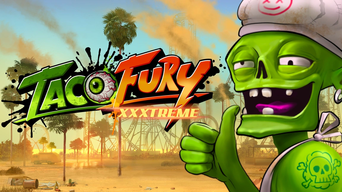 The promotional header for Taco Fury XXXtreme™, an online slot game on Betty.ca.