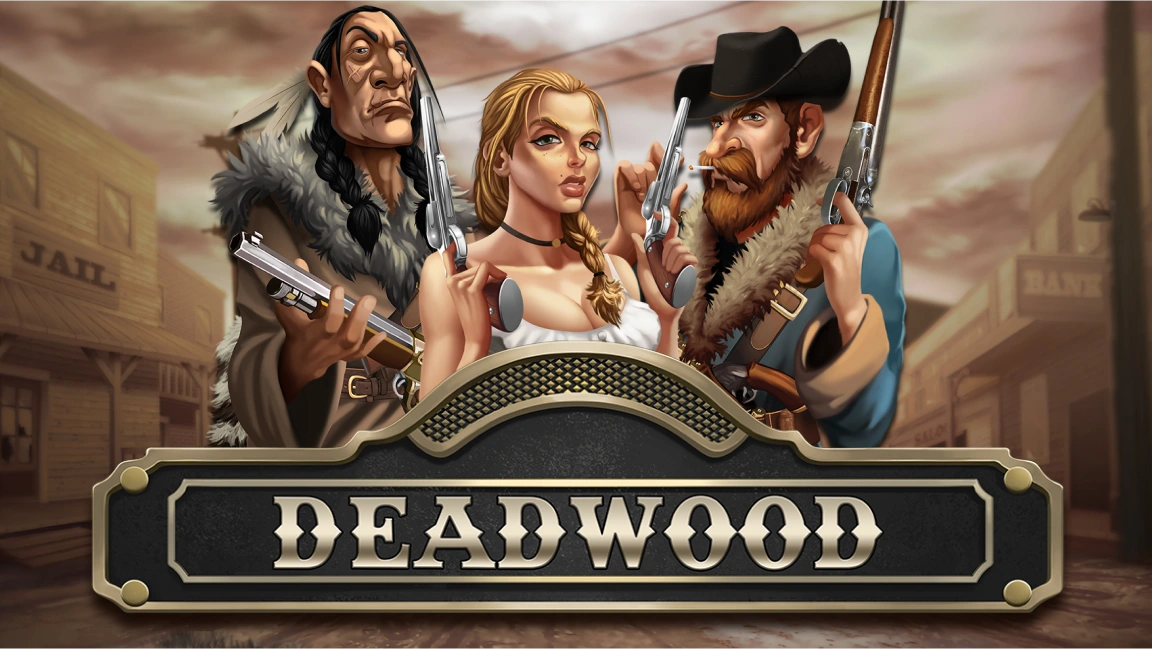The promotional header for Deadwood xNudge, an online slot game on Betty.ca.