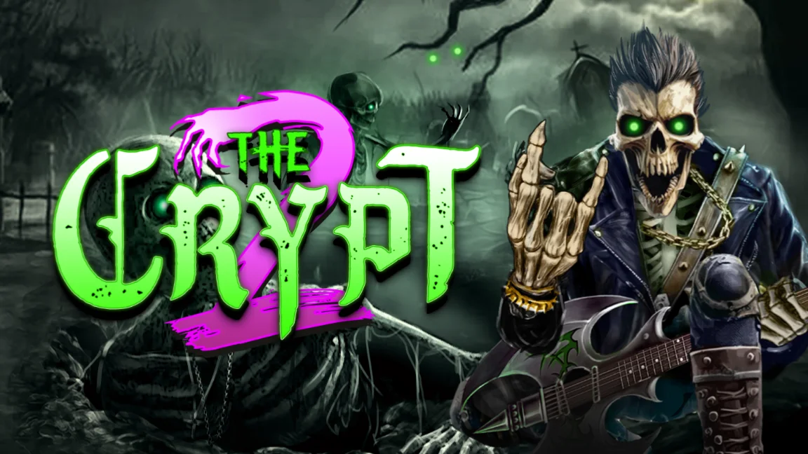 The promotional header for The Crypt 2, an online slot game on Betty.ca.