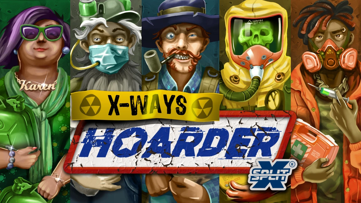 The promotional header for Xways Hoarder XSplit, an online slot game on Betty.ca.