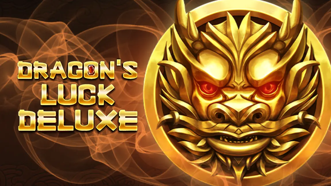 The promotional header for Dragon’s Luck Deluxe, an online slot game on Betty.ca.