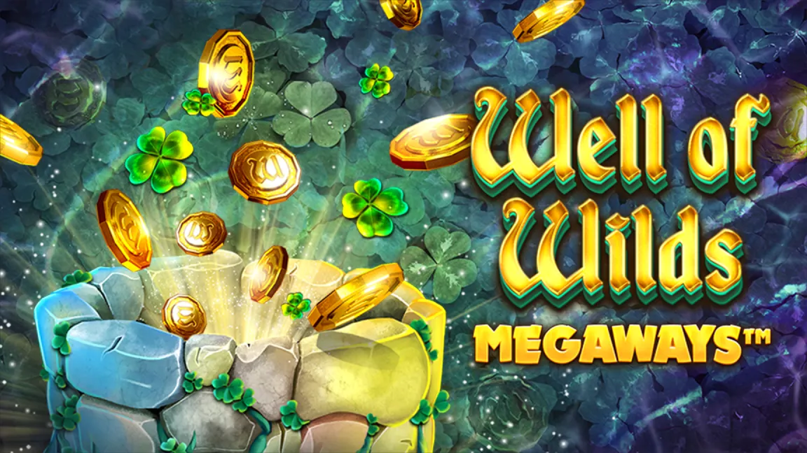 The promotional header for Well of Wilds Megaways, an online slot game on Betty.ca.