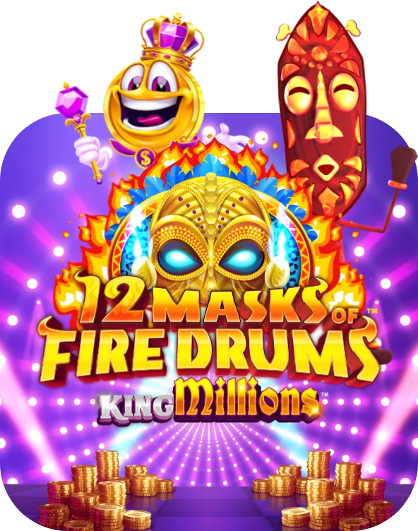 12 Masks of Fire Drums King Millions™
