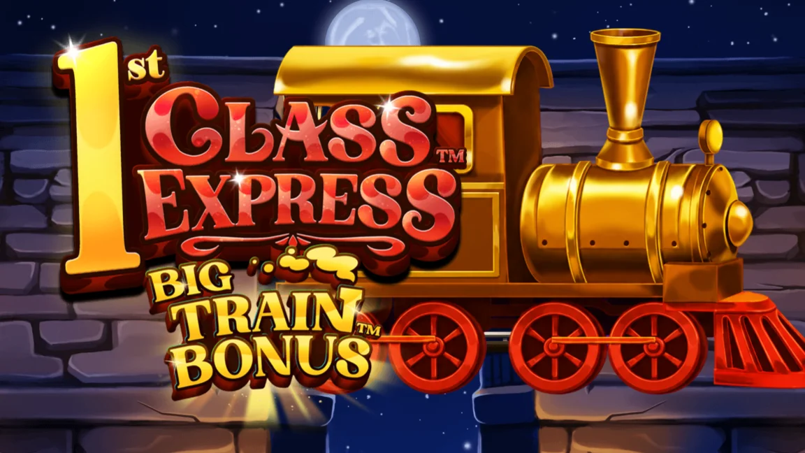 The promotional header for 1st Class Express™ Big Train Bonus™, an online slot game on Betty.ca.