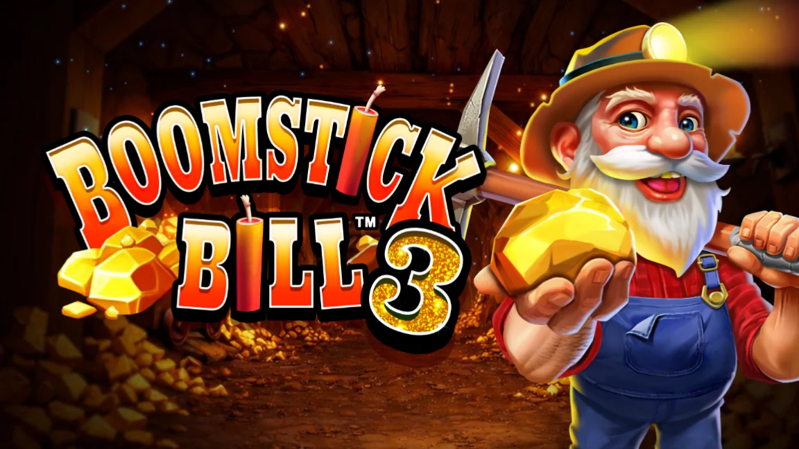The promotional header for Boomstick Bill™ 3, an online slot game on Betty.ca.