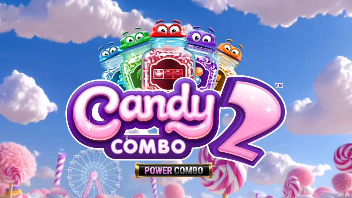 The promotional header for Candy Combo 2 Power Combo™, an online slot game on Betty.ca.