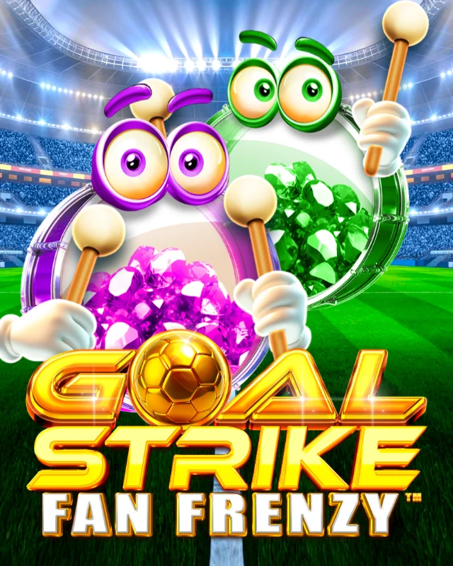 The promotional header for Goal Strike Fan Frenzy, an online slot game on Betty.ca.