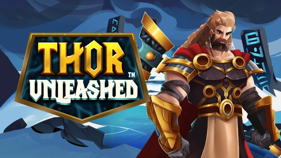 The promotional header for Thor Unleashed™, an online slot game on Betty.ca.