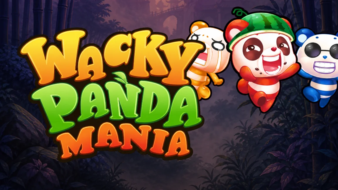 The promotional header for Wacky Panda Mania™, an online slot game on Betty.ca.