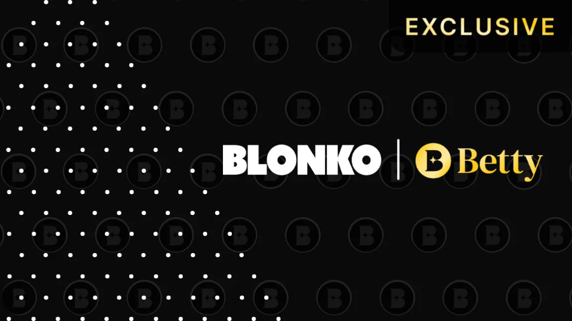 The promotional header for Betty Blonko, an online slot game on Betty.ca.