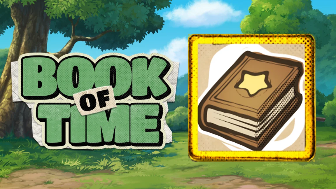 The promotional header for Book of Time, an online slot game on Betty.ca.