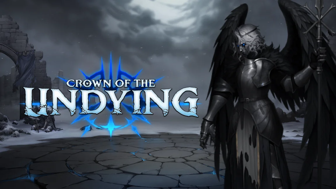 The promotional header for Crown of the Undying, an online slot game on Betty.ca.