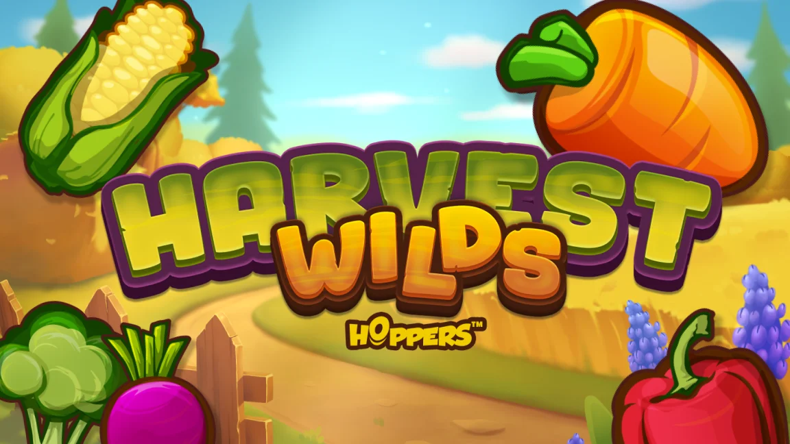 The promotional header for Harvest Wilds, an online slot game on Betty.ca.