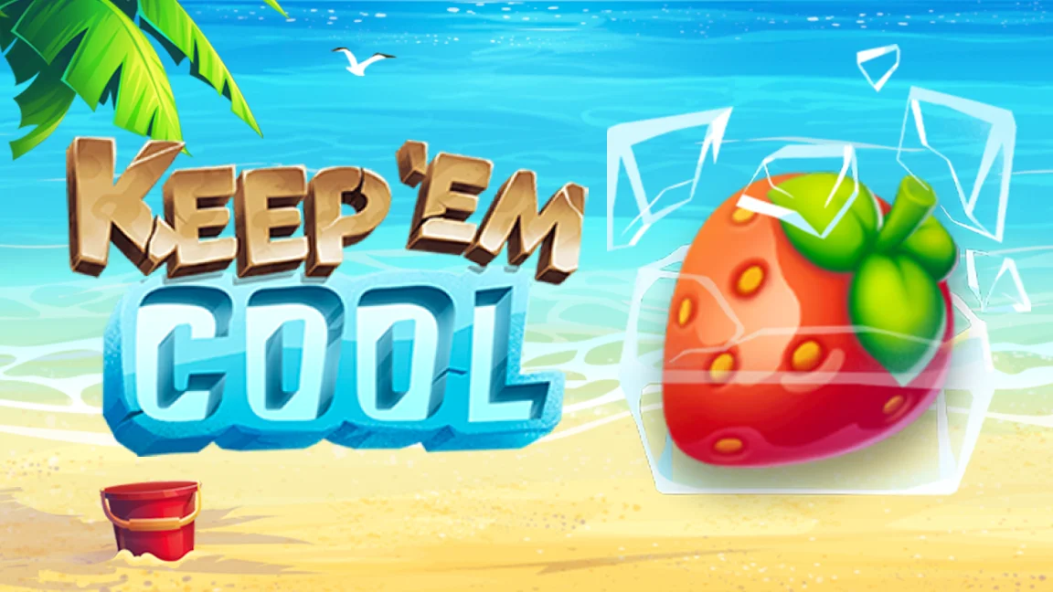 The promotional header for Keep 'em Cool, an online slot game on Betty.ca.