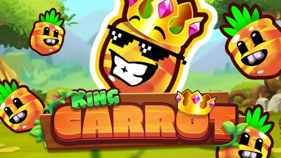 The promotional header for King Carrot, an online slot game on Betty.ca.