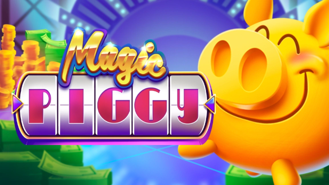 The promotional header for Magic Piggy, an online slot game on Betty.ca.