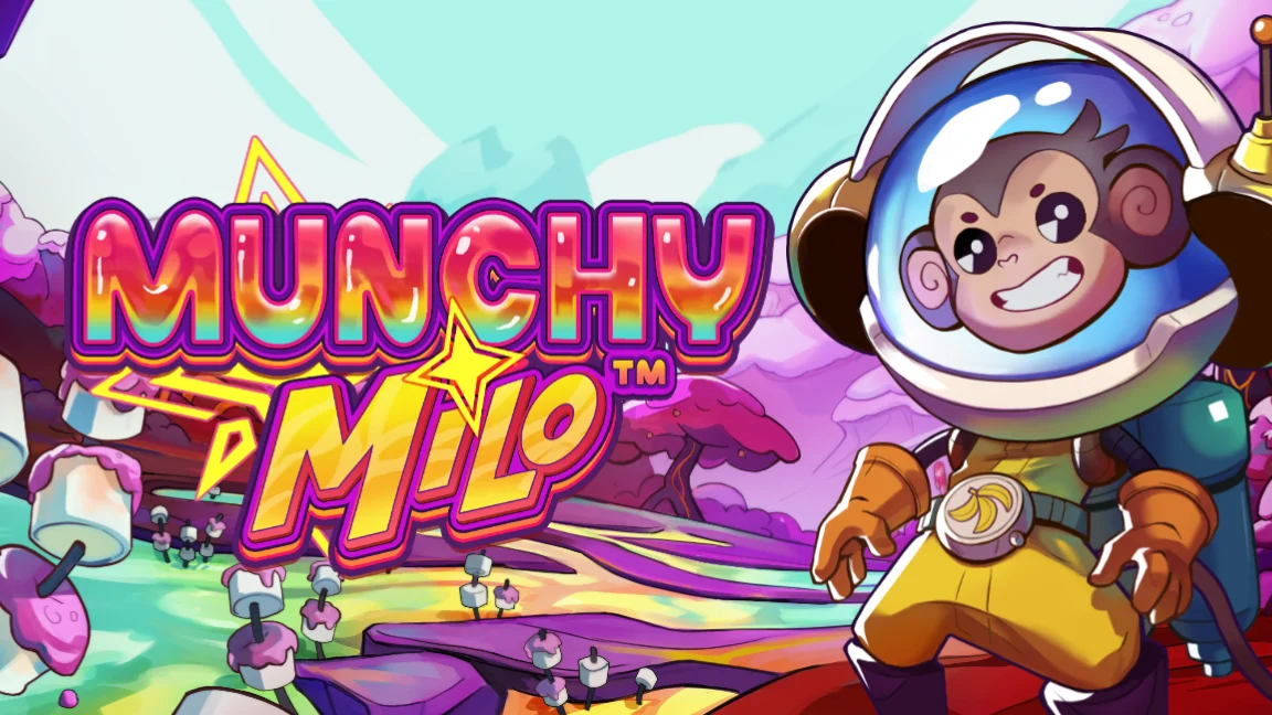 The promotional header for Munchy Milo, an online slot game on Betty.ca.