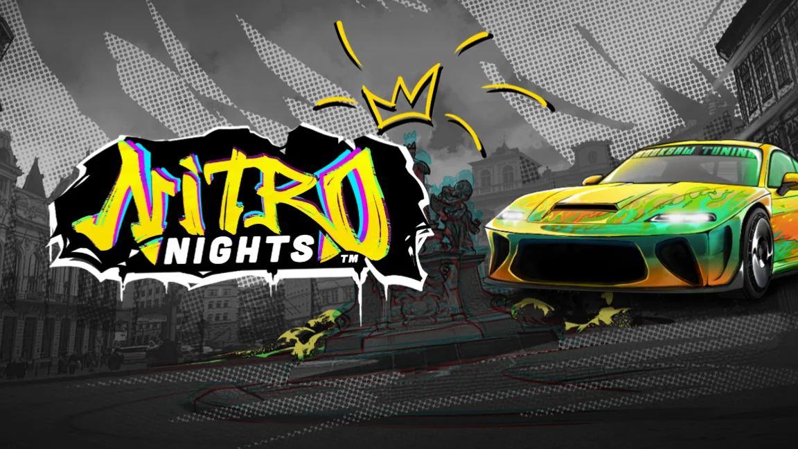 The promotional header for Nitro Nights™, an online slot game on Betty.ca.
