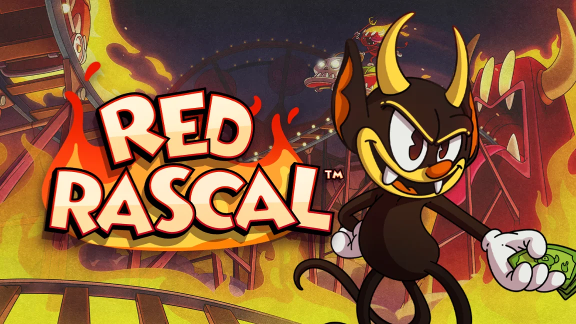 The promotional header for Red Rascal™, an online slot game on Betty.ca.