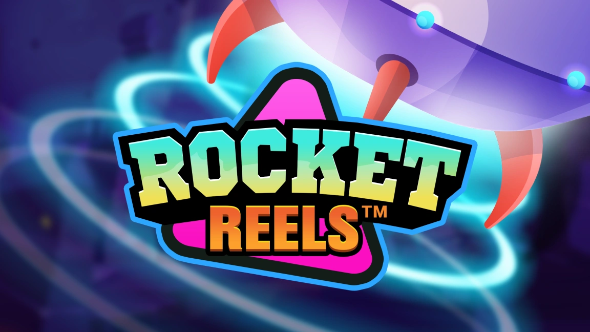 The promotional header for Rocket Reels, an online slot game on Betty.ca.