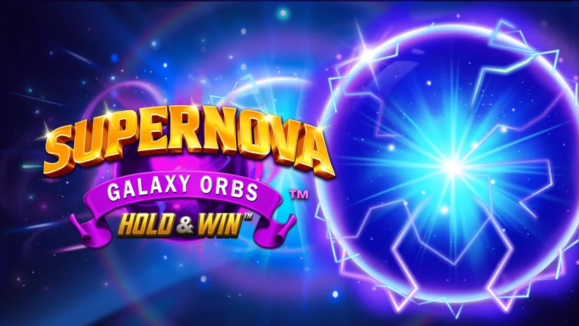The promotional header for Supernova Galaxy Orbs Hold & Win, an online slot game on Betty.ca.