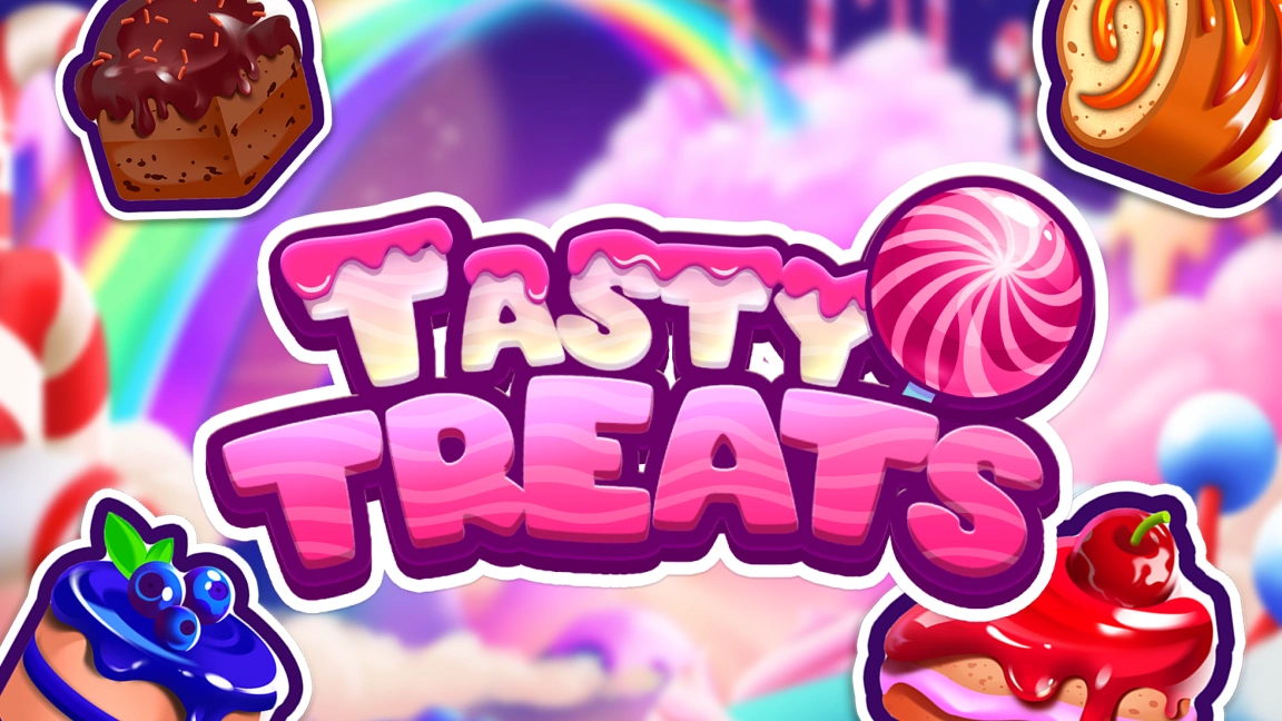 The promotional header for Tasty Treats, an online slot game on Betty.ca.