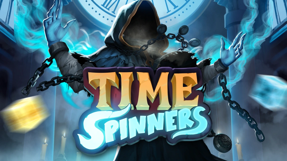 The promotional header for Time Spinners, an online slot game on Betty.ca.