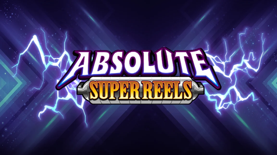 The promotional header for Absolute Super Reels, an online slot game on Betty.ca.
