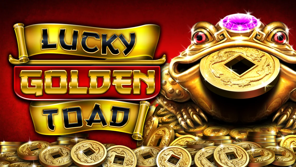 The promotional header for Lucky Golden Toad, an online slot game on Betty.ca.
