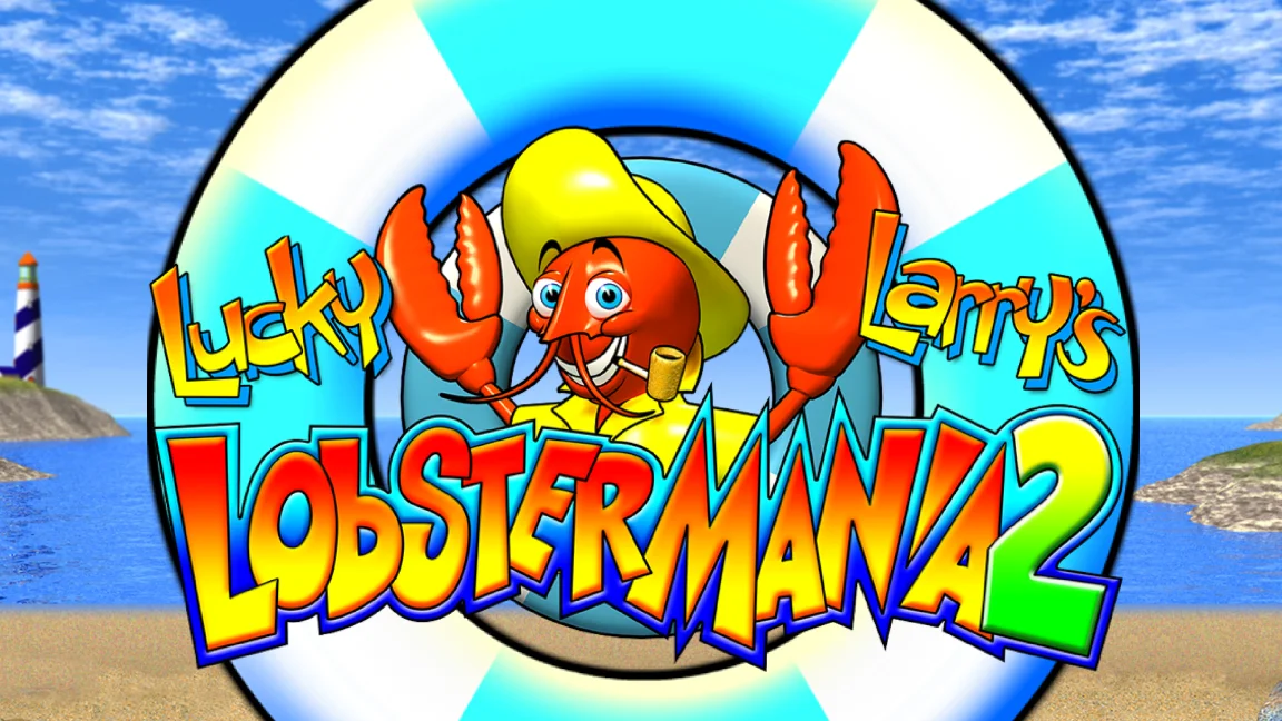 The promotional header for Lucky Larry's Lobstermania 2, an online slot game on Betty.ca.