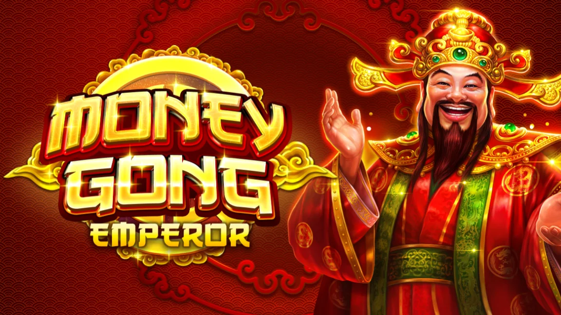 The promotional header for Money Gong Emperor (Bonus Buy), an online slot game on Betty.ca.