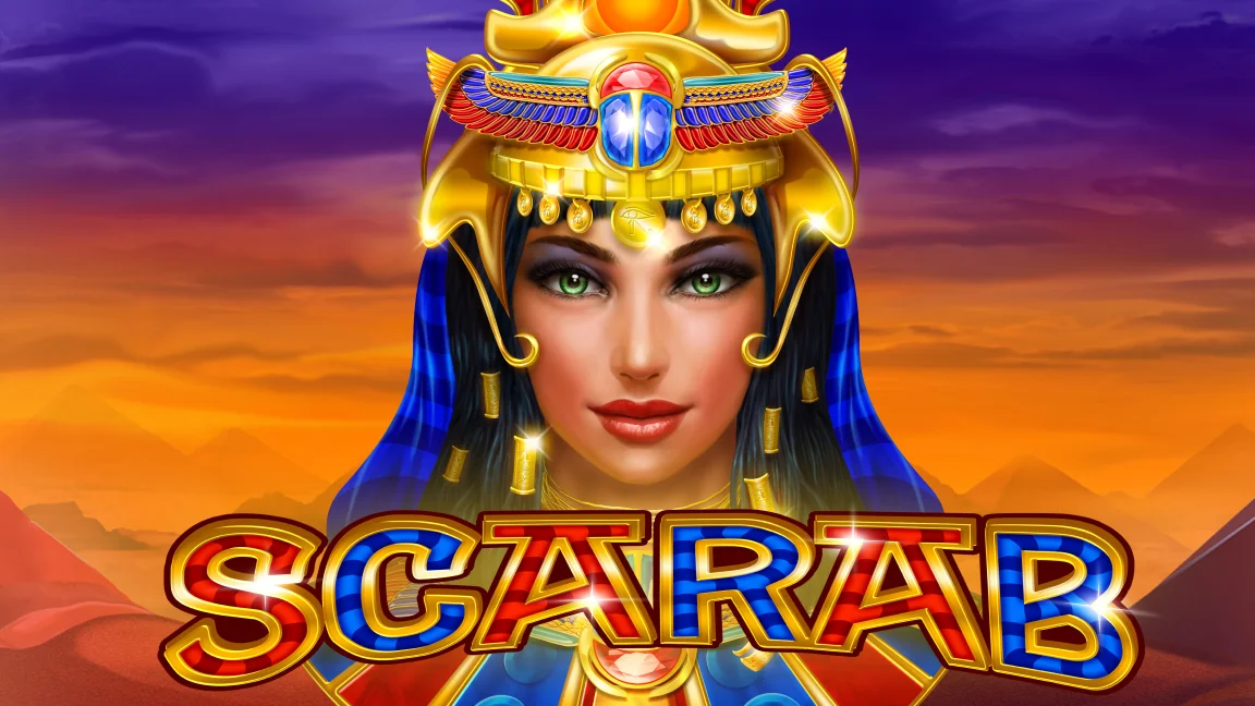 The promotional header for Scarab, an online slot game on Betty.ca.